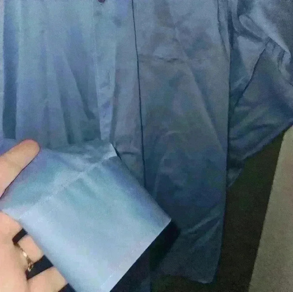 Kenneth Cole Mens Button Up Dress Shirt Size 17  34/35 - Picture 9 of 12